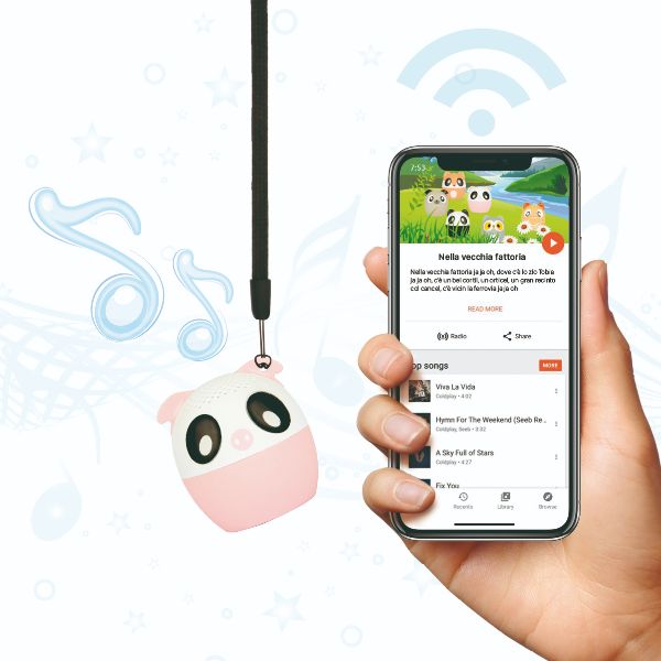 Exagerate Bluetooth Music Pets Piggy il Maialino - Altoparlante - portatile - s…