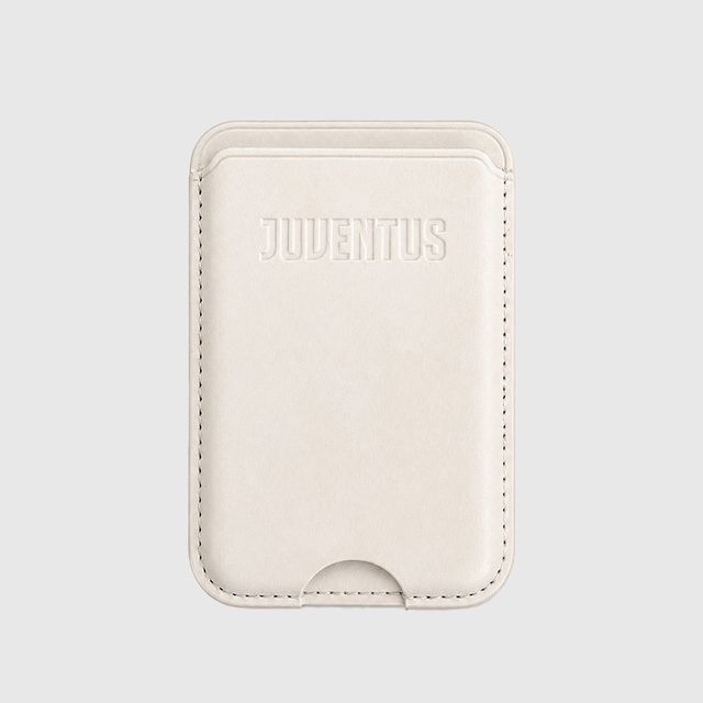 TECHMADE WALLET PORTACARTE MAGNETICO JUVENTUS CLASSIC WHITE