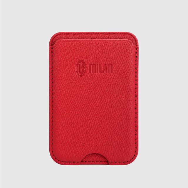 TECHMADE WALLET PORTACARTE MAGNETICO MILAN CLASSIC RED