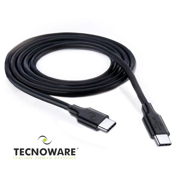 TECNOWARE CAVO DATI E RICARICA USB TYPE-C TO USB-C 180 CM COMPATIBILE CON NOTEB…