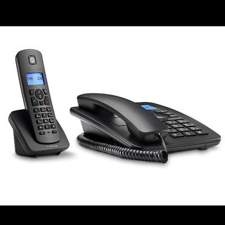 TELEFONIA FISSA - CORDLESS + FISSO - C4201 COMBO NERO