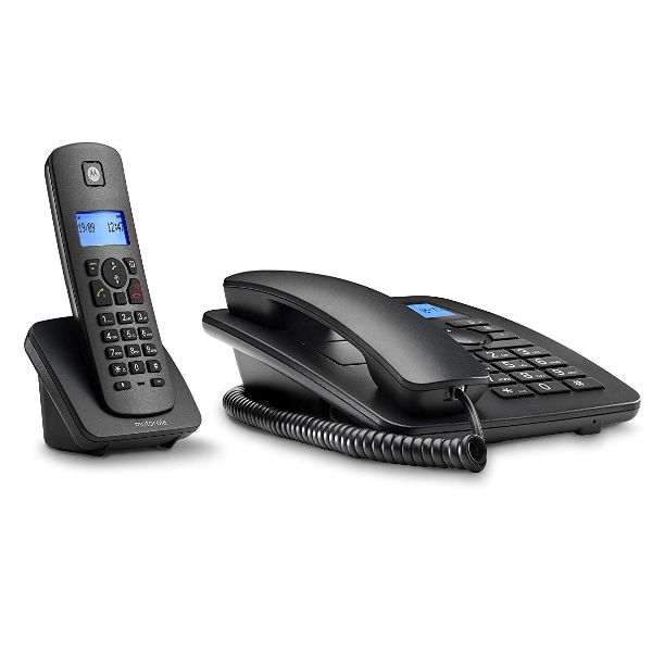 TELEFONIA FISSA - CORDLESS + FISSO - C4201 COMBO NERO
