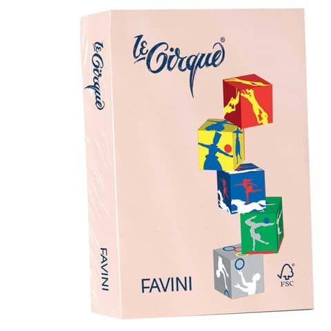 FAVINI HOME-OFFICE BASIC Le Cirque - Salmone - A4 (210 x 297 mm) - 80 g/m² - 50…
