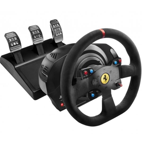 THRUSTMASTER T300 FERRARI ALCANTARA VOLANTE CON PEDALIERA COMPATIBILE PS3/PS4/W…