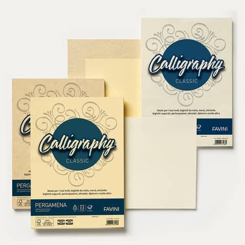 FAVINI HOME-OFFICE PRESTIGE Calligraphy - Pergamena - nocciola - A4 (210 x 297 …