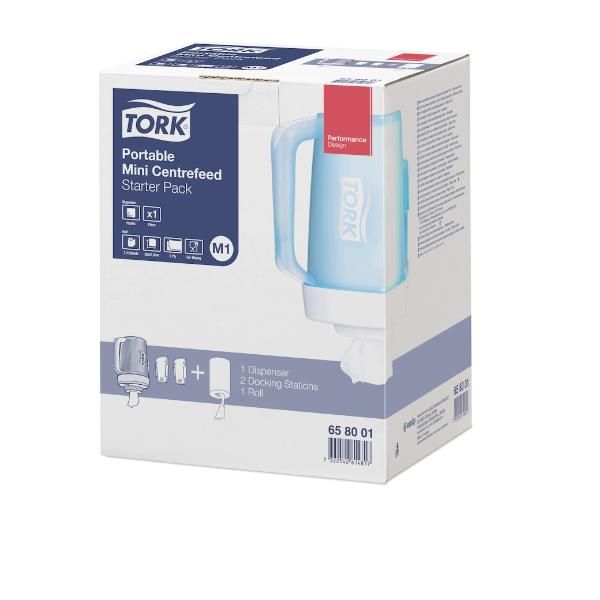 TORK DISPENSER MINI PORTATILE PERASCIUGAMANI AD ESTRAZIONE CENTRALE IN PLASTICA…