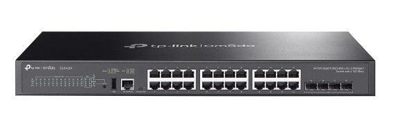 TP-LINK OMADA 24-PORT GIGABIT STACKABLE LITE L3 MANAGED SWITCH WITH 4 10G SLOTS