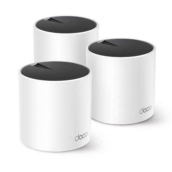 TP-Link DECO X55 (3-Pack) Dual-band (2.4 GHz/5 GHz) Wi-Fi 6 (802.11ax) Bianco I…