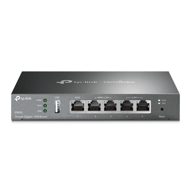TP-Link ER-605 (TL-R605) router cablato Gigabit Ethernet Nero