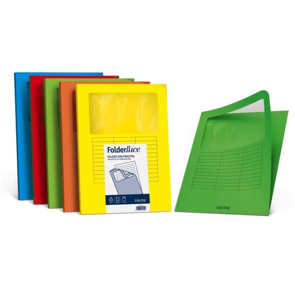 FAVINI HOME-OFFICE PROFESSIONAL luce - Cartella a L - per 220 x 310 mm - scarla…