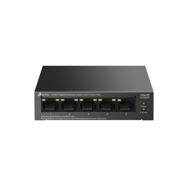 TP-Link LiteWave LS105GP switch di rete Non gestito Gigabit Ethernet (10/100/10…
