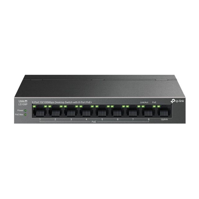 TP-Link LiteWave LS109P switch di rete Non gestito Fast Ethernet (10/100) Suppo…
