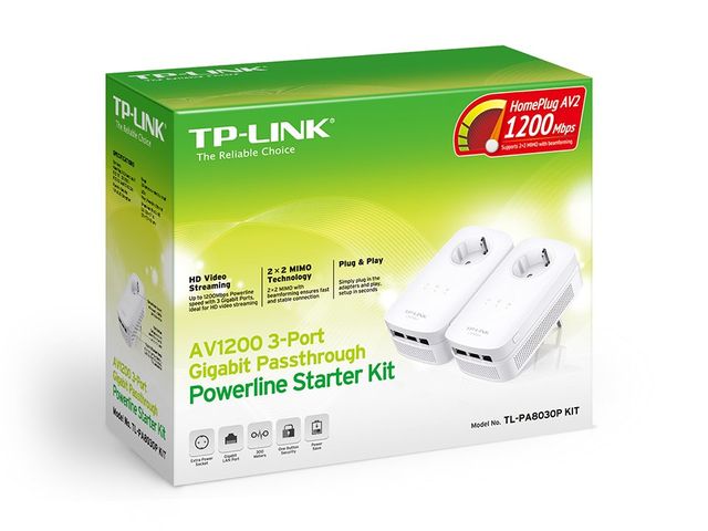 TP-Link TL-PA8030P KIT adattatore di rete PowerLine 1200 Mbit/s Collegamento et…