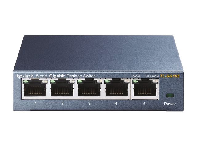 TP-Link TL-SG105 switch di rete Non gestito L2 Gigabit Ethernet (10/100/1000) N…
