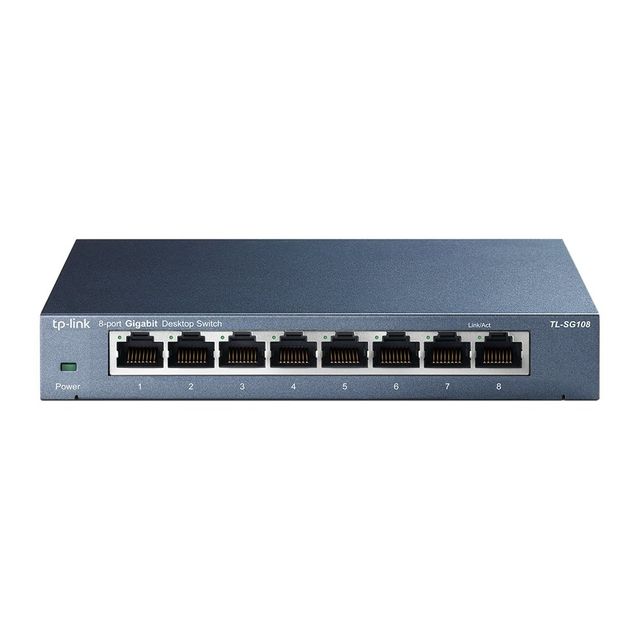 TP-Link TL-SG108 switch di rete Non gestito L2 Gigabit Ethernet (10/100/1000) N…