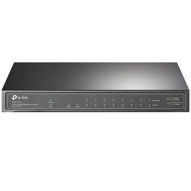 TP-Link TL-SG1210P switch di rete Non gestito Gigabit Ethernet (10/100/1000) Su…