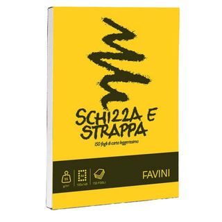 FAVINI Schizza e Strappa - Blocco - A6 - 150 fogli