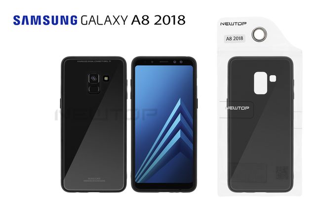 TPU GLASS CASE COVER SAMSUNG GALAXY A8 2018