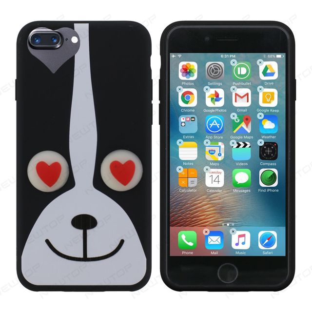 TPU KID ANIMAL COVER IPHONE 7 - 8 PLUS DOG