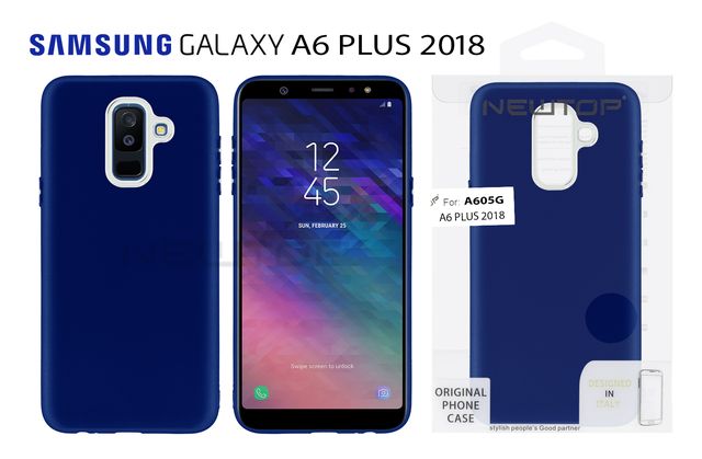 TPU MATTE OIL WITH BUTTON COVER SAMSUNG GALAXY A6+ 2018