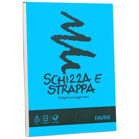 FAVINI school PROFESSIONAL Disegno - Blocco - A4 - 150 fogli / 300 pagine - dis…