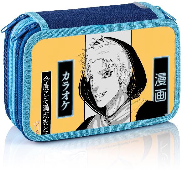 FAVORIT MANGA ASTUCCIO 3 SCOMPARTI IN POLIURETANO CON RIEMPIMENTO FILA COLORI A…