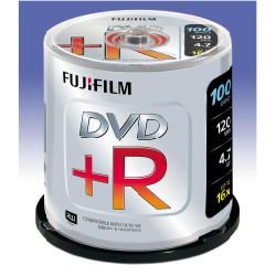 FUJIFILM - 100 x DVD+R - 4.7 GB (120 min) 16x - campana