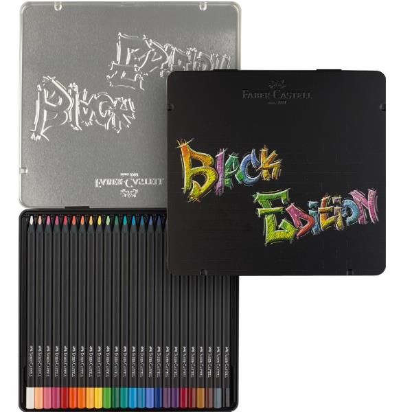 Faber-Castell Black Edition - Pastello colorato - colori assortiti brillanti (p…