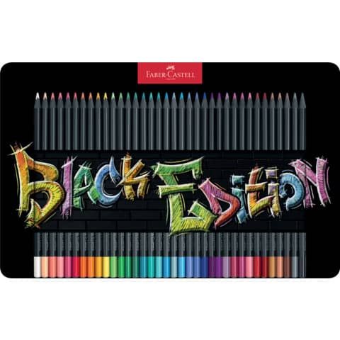 Faber-Castell Black Edition - Pastello colorato - colori assortiti brillanti (p…