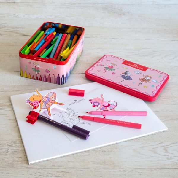 Faber-Castell CONNECTOR Ballerina - Penna punta in fibra - colori assortiti bri…