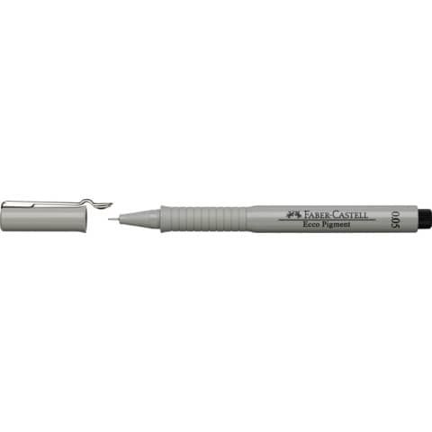 Faber-Castell ECCO PIGMENT - Penna a punta sottile - per carta da disegno - ner…