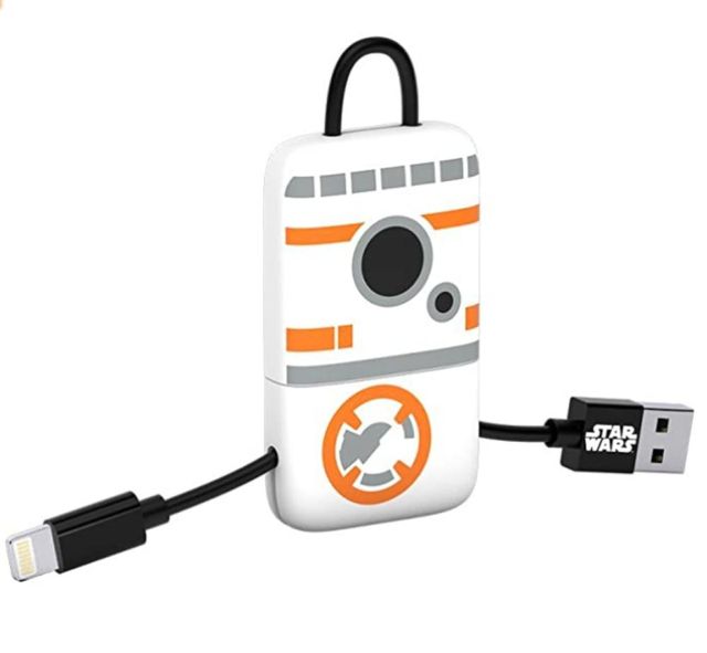 TRIBE CAVO MFI LIGHTNING KEYLINE 22CM PORTACHIAVI SW BB-8
