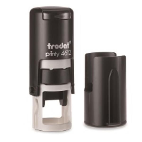 TRODAT PRINTY 4612 TIMBRO DI TESTO TONDO 12 mm PERSONALIZZABILE AUTOINCHIOSTRAN…