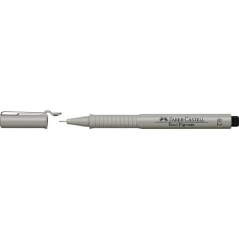 Faber-Castell ECCO PIGMENT - Penna punta in fibra - nero - inchiostro pigmentat…