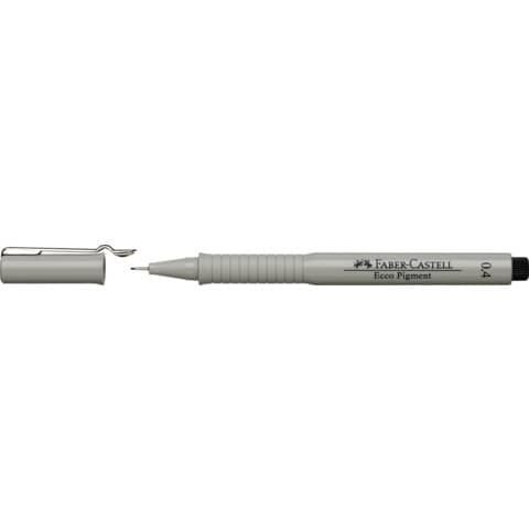 Faber-Castell ECCO PIGMENT - Penna punta in fibra - nero - inchiostro pigmentat…