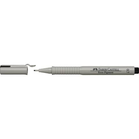 Faber-Castell ECCO PIGMENT - Penna punta in fibra - nero - inchiostro pigmentat…