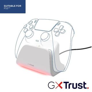 TRUST GXT255W CHARGE STAND PS5 WHITE