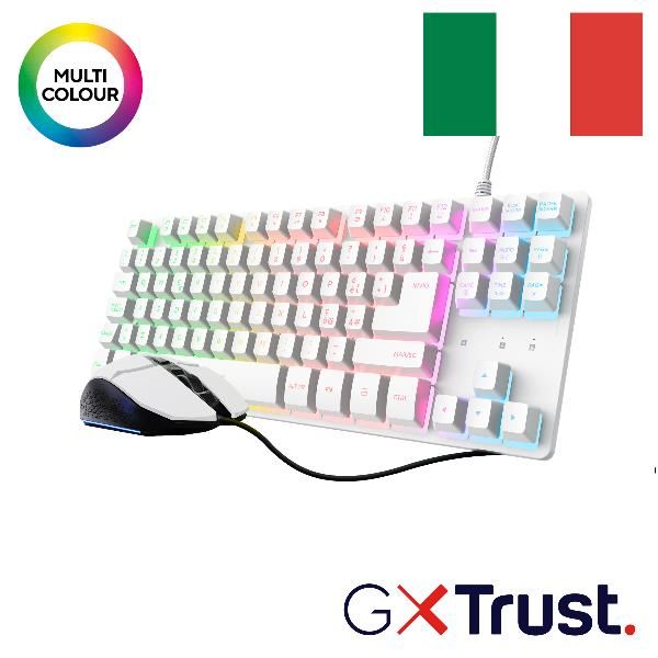 TRUST GXT798W 2 IN 1 GAMING SET WHT IT