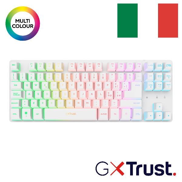 TRUST GXT831W THADO TKL WRLS KB WHT IT