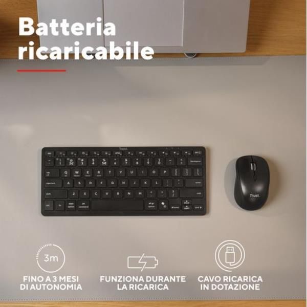TRUST NADO II MULTIDEVICE BT KEYBOARD IT