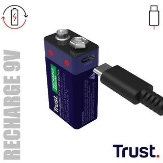 TRUST USB-C RECHARGEABLE BATTERY - 9V