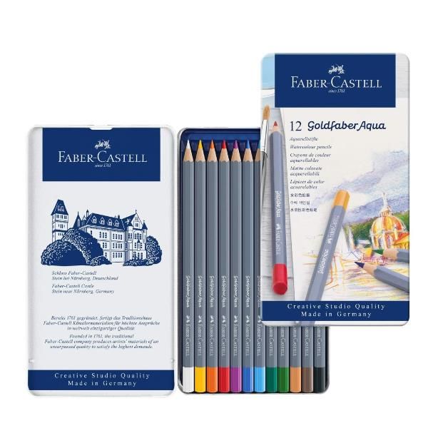 Faber-Castell GOLDFABER Aqua - Matita acquerellabile - colori assortiti (pacche…