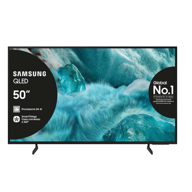 TV 50 SAM 4K UHD QLED TV SMART LAN DVT2 DVBS2 HDR10 ITALIA QLED