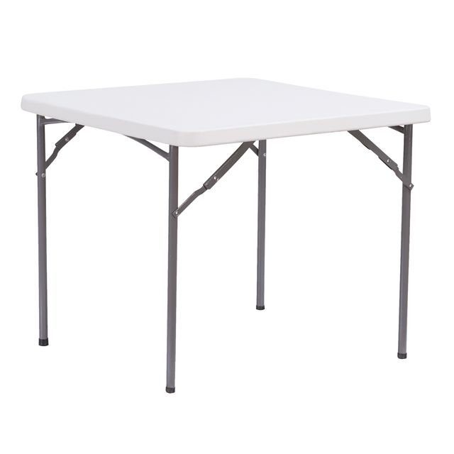Tavolo Horeca quadrato bianco in HDPE 86x86x74cm Verdelook