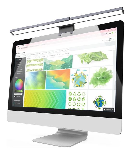 Techly I-LAMP-DSK11 Lampada LED da Monitor 5W Touch Dimmabile