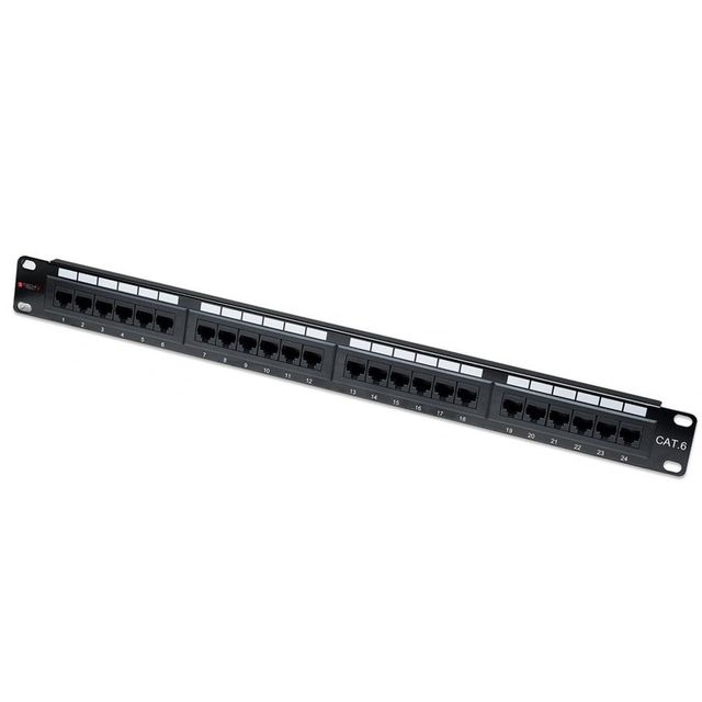 Techly I-PP 24-RU-C6T Pannello patch 24 UTP C6