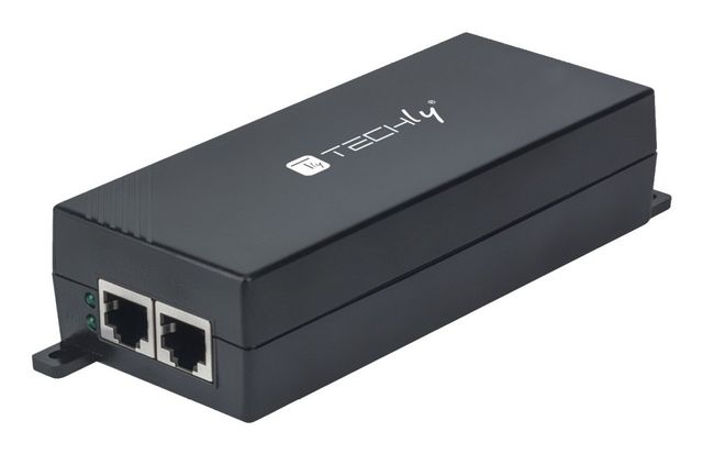 Techly I-SWHUB 3000STY2 Alimentatore PoE+ Gigabit, 1x RJ45 30W 802.3af/at