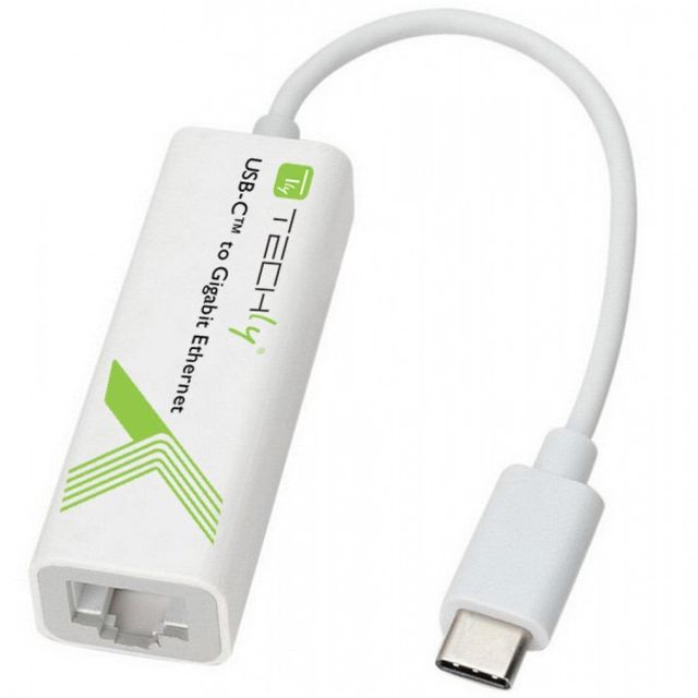 Techly IADAP USB31-ETGIGA Adattatore di rete USB-C 3.1 a RJ45 Gigabit. 10/100/1…