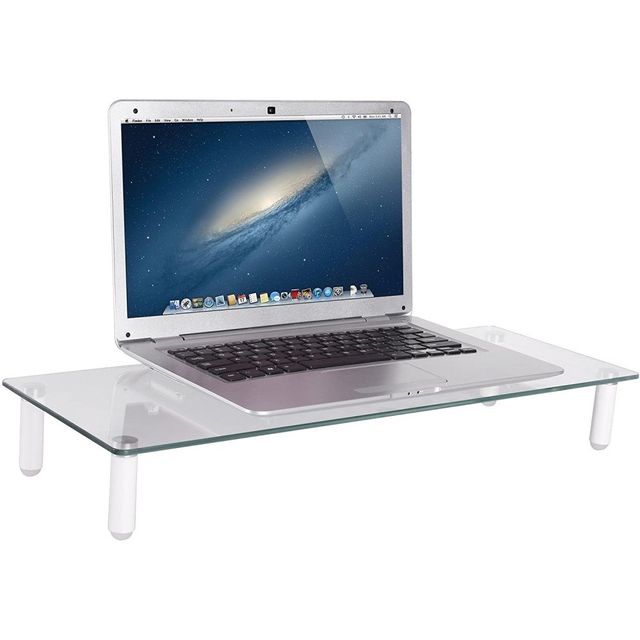 Techly ICA-MS 461 Supporto per monitor per scrivania in vetro