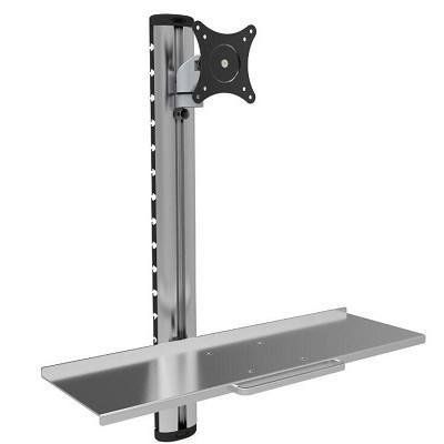 Techly ICA-PLW 01 Supporto a parete per monitor da 15-27" con ripiano per tasti…